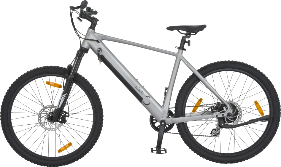 iCycle Denali E-MTB 27,5 Zoll in Silber – Elektro-Mountainbike mit Drehmomentsensor