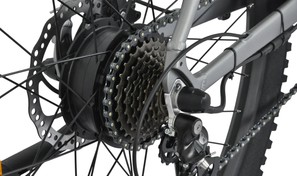 iCycle Denali – Shimano 8-Gang Schaltwerk und Shengyi Hinterradnabenmotor 36V 250W