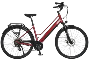 iCycle Sagrado E-Bike Bordeaux Seitenansicht rechts voll
