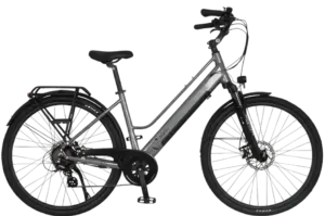 iCycle Sagrado E-Bike Stahlgrau Seitenansicht rechts voll